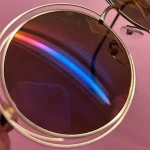 Big sunglasses blue pink orange rainbow hologram circle round Malibu Barbie sexy 0I1A9673_1600x.jpg?v=1717275525 main image 2